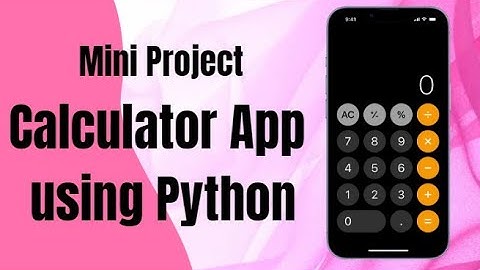 Calculator application using python with GUI (tkinter library) | Projects in python @VR-Universe
