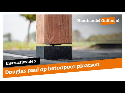 Douglas Paal Op Betonpoer Plaatsen — Houthandelonline #11 - Youtube