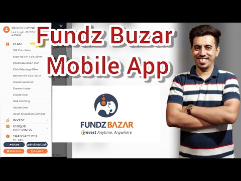 Fundz Buzar Mobile  App Menu Option I Royal Investments
