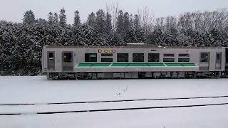 JR根室本線幕別駅、、下りH100待ち合わせ