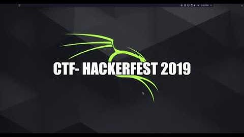 CTF Hackerfest 2019