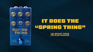 Spring Thing Spring Reverb + Tremolo Demo | Brady Tone Electronics
