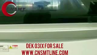 dek horizon 03ix solder paste printer