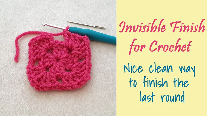 CROCHET: How to do an Invisible Finish