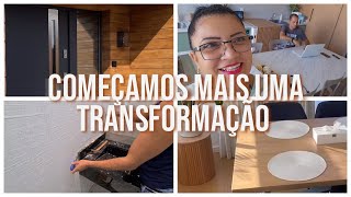 COMEÇAMOS TRANSFORMAR O LAVABO | CHEGOU A PALMEIRA PARA A ÁREA DA PISCINA | VLOG | Viviane Magalhães