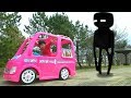 Barbie car Camping adventure Mine Craft!