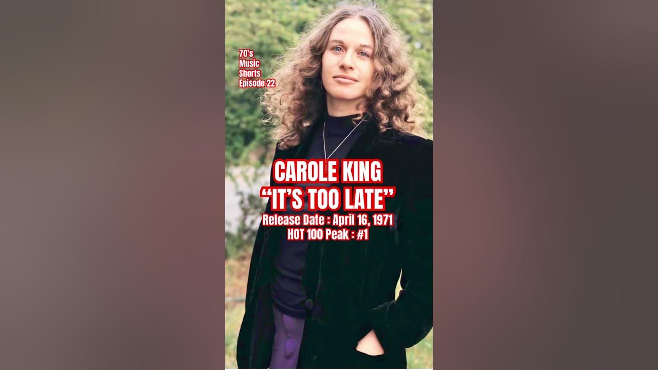 Carole King “It’s Too Late” #70s #music #shorts (Episode 22)
