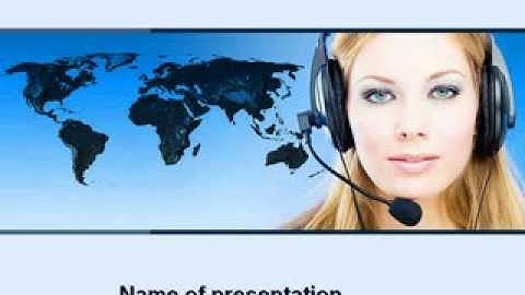 Communication Service PowerPoint Template by PoweredTemplate.com