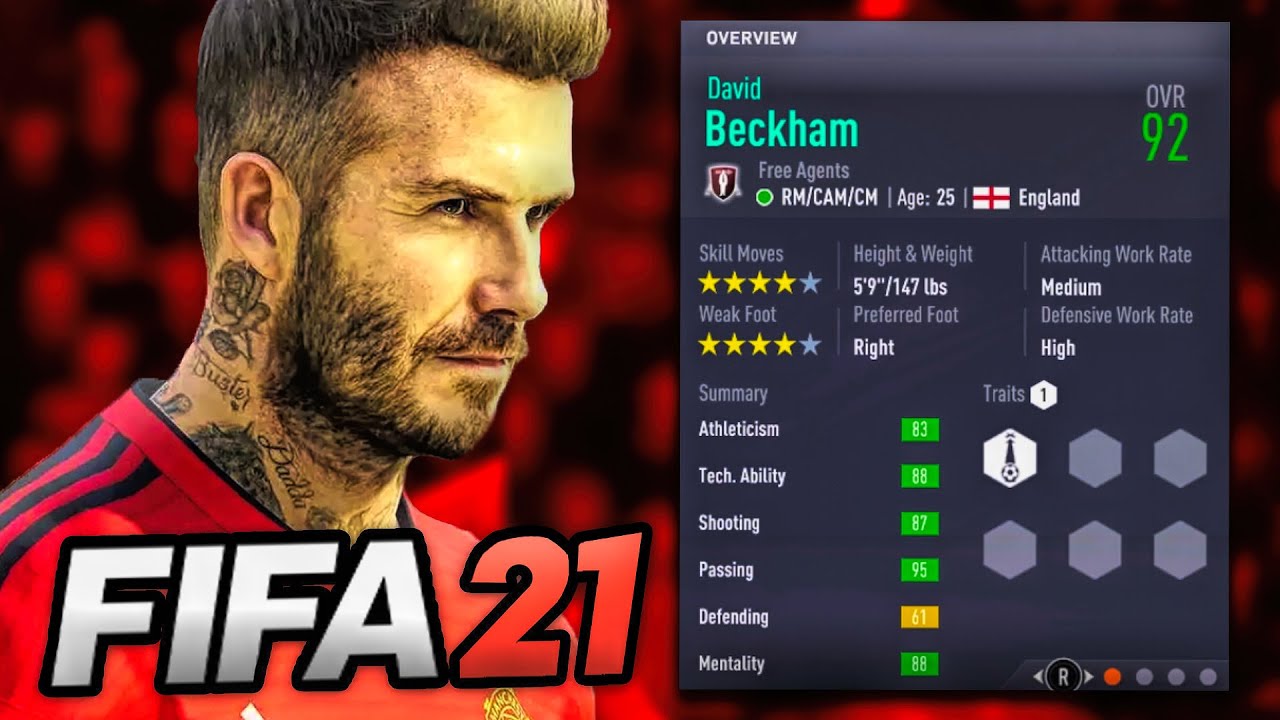 David Beckham In FIFA 21 Career Mode! *EXCLUSIVE FIRST LOOK* - YouTube