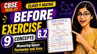 Before Exercise 6.2 Watch This!⚡All Important Concepts | Measuring Space: Perimeter and Area