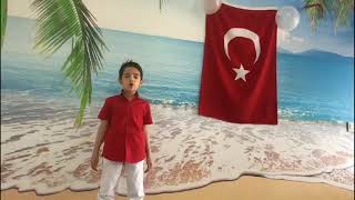 2-C Sınıfı Mustafa Enes Ünal İstiklal Marşı Ve 23 Nisan Şiiri