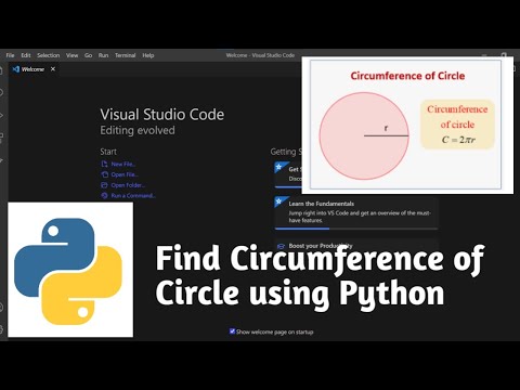 Find Circumference of a Circle using few lines of Python..