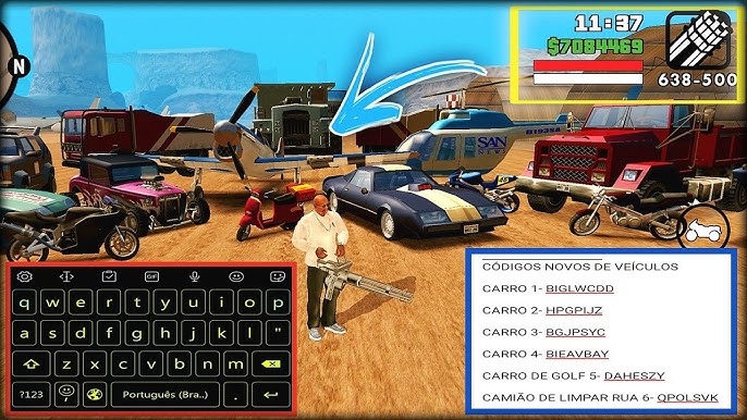 COMO DEIXAR O CARRO INDESTRUTÍVEL NO GTA SAN ANDREAS ANDROID 