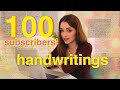 I analyzed 100 handwriting samples from my subscribers