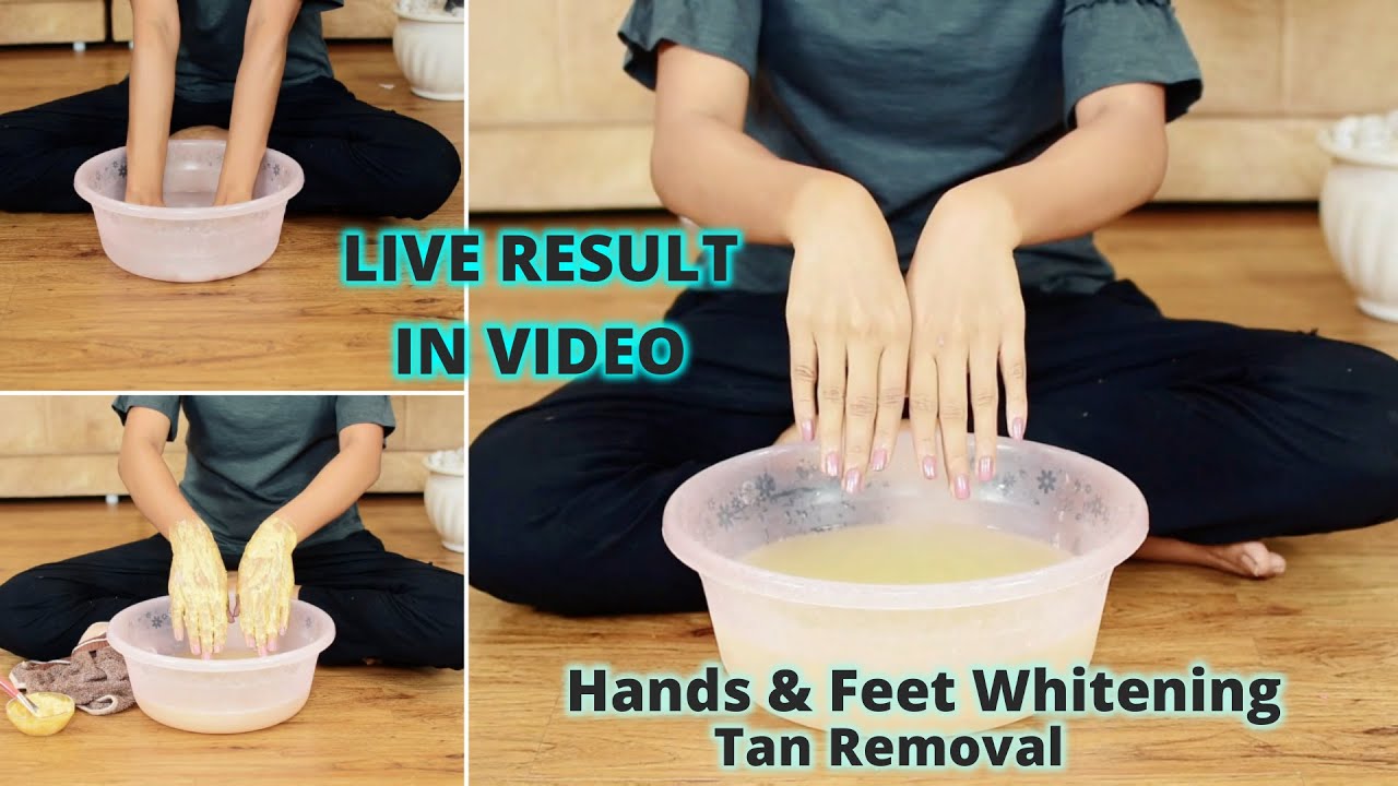 सिर्फ 1 बार में बदन पर चढ़ी काली परत घर बैठे उतारने का आसान नुस्खा |Hands &Feet Whitening|Tan Removal