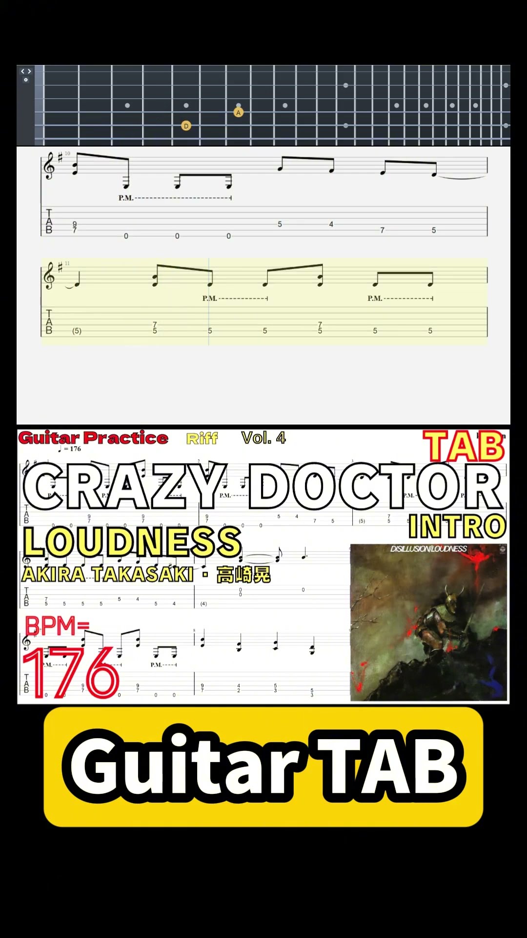 CRAZY DOCTOR TAB - LOUDNESS BPM176 #CRAZYDOCTOR #LOUDNESS