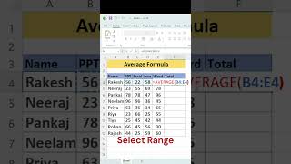 😱 Excel AVERAGE Trick जो 99% लोग नहीं जानते! #shorts #npstudyzone