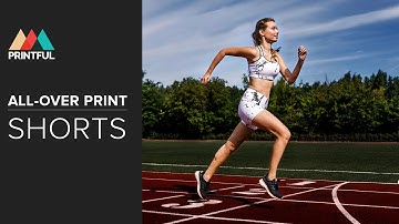 Custom all-over print shorts: Printful Showcase