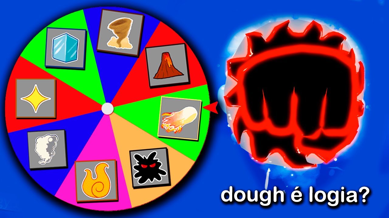 BLOX FRUITS, MAS A CADA BOSS UMA LOGIA DIFERENTE na ROLETA!! (dough é