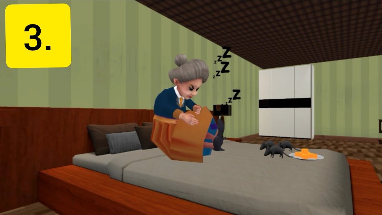 Scary evil teacher revenge Bad school teacher 3D game-3.