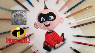 Como Dibujar A Jack Jack Parr - Los Increibles 2 How To Draw Jack Jack Parr - The Incredibles 2