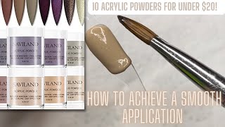 How to Get A SMOOTH Application With ANY Acrylic Powder | SAVILAND | AFFORDABLE Acrylic Powders!