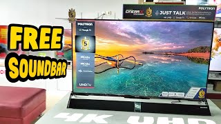 Review Google TV Polytron PLD 43BUG5959, Free Soundbar