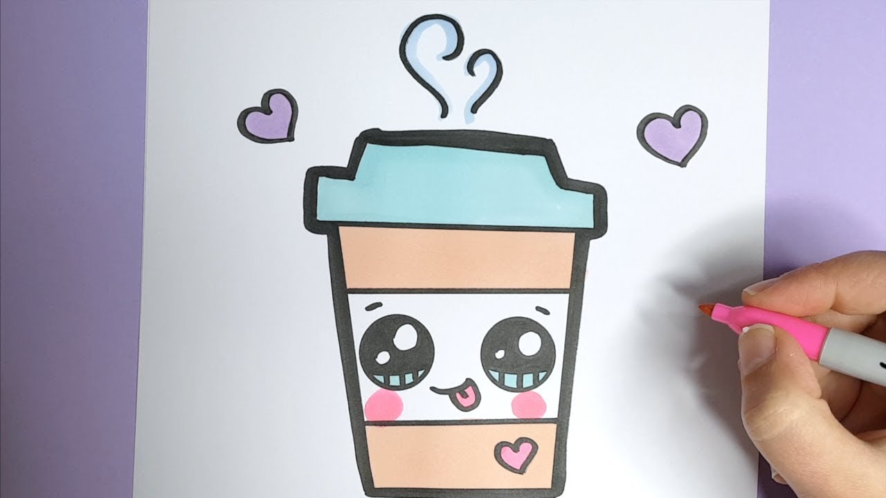 Kawaii Kaffee Getrank Malen Kawaii Bilder Zum Nachmalen Youtube