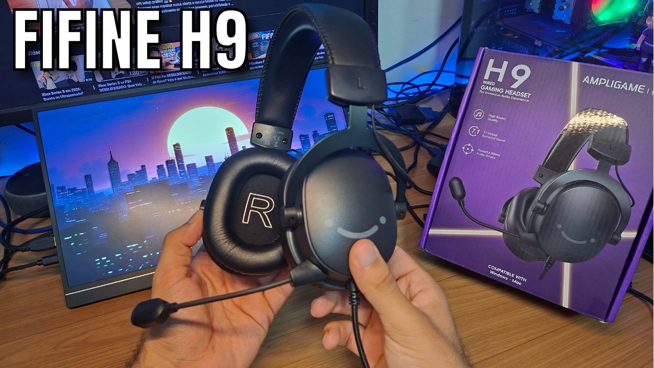 A FIFINE ME MANDOU O MELHOR HEADSET DO MUNDO?! (fifine h9)