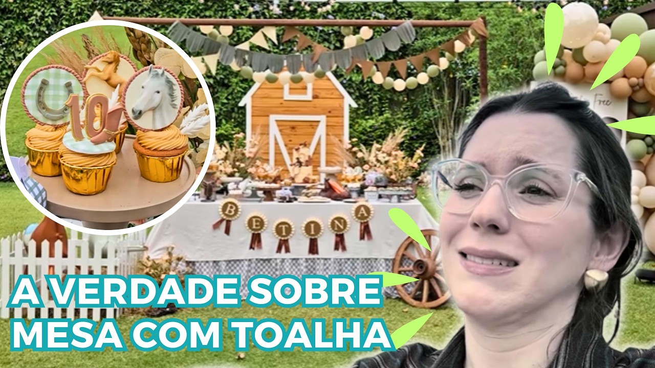 CICLONE DURANTE A MONTAGEM DA FESTA TEMA CAVALOS | Mania de Fita