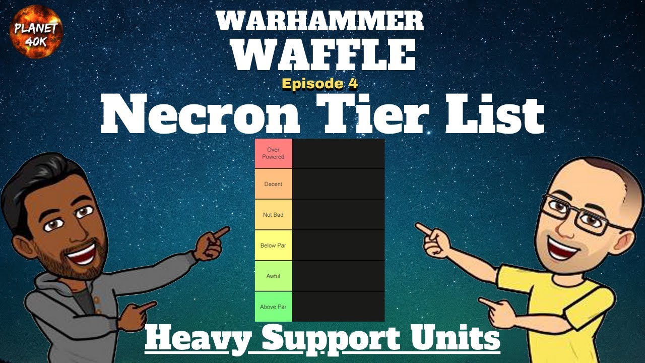 Necron Codex - Tier List - HEAVY SUPPORT - 9th Edition - Warhammer 40k