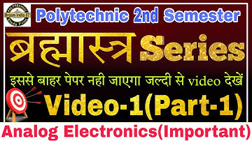 Analog Electronics most important question || Polytechnic 2nd semester #polytechnic #analog #bteup