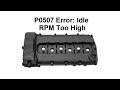 2012, Volkswagon Passat, 3.6L, P0507 Error, Idle RPM's too high