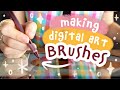 How to make digital art brushes for procreate  photoshop  my full process