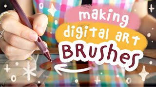 how to make digital art brushes for procreate   photoshop | my full process