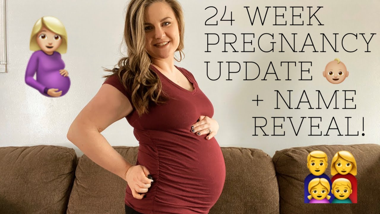 24 WEEK PREGNANCY UPDATE + NAME REVEAL! YouTube