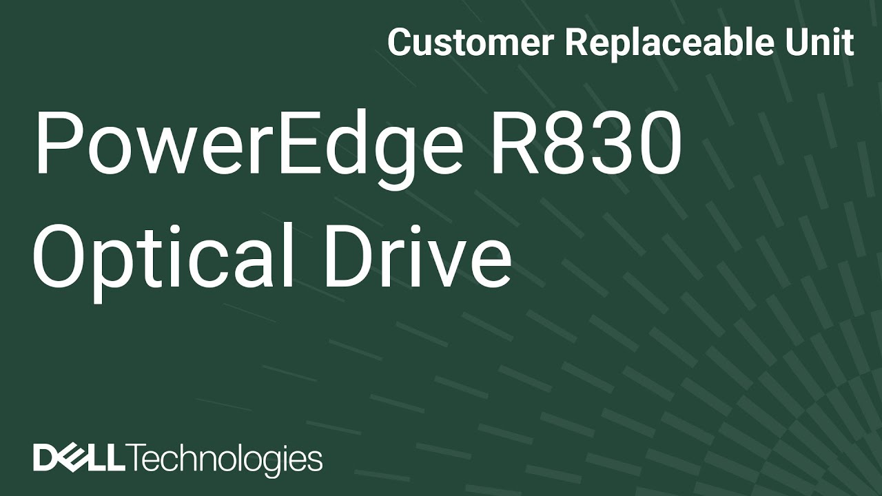 PowerEdge R830: Remove/Install Optical Drive