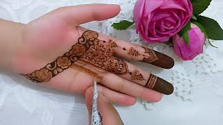 Aesthetic Mini Rose Cutwork Mehndi Elegant Floral Hand Henna Design Henna Legacy