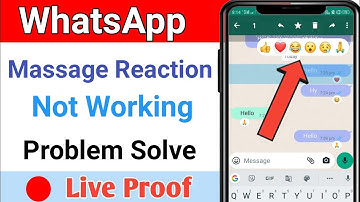 Whatsapp Message Reactions Feature Not Working || WhatsApp Reaction Feature Update Not Working