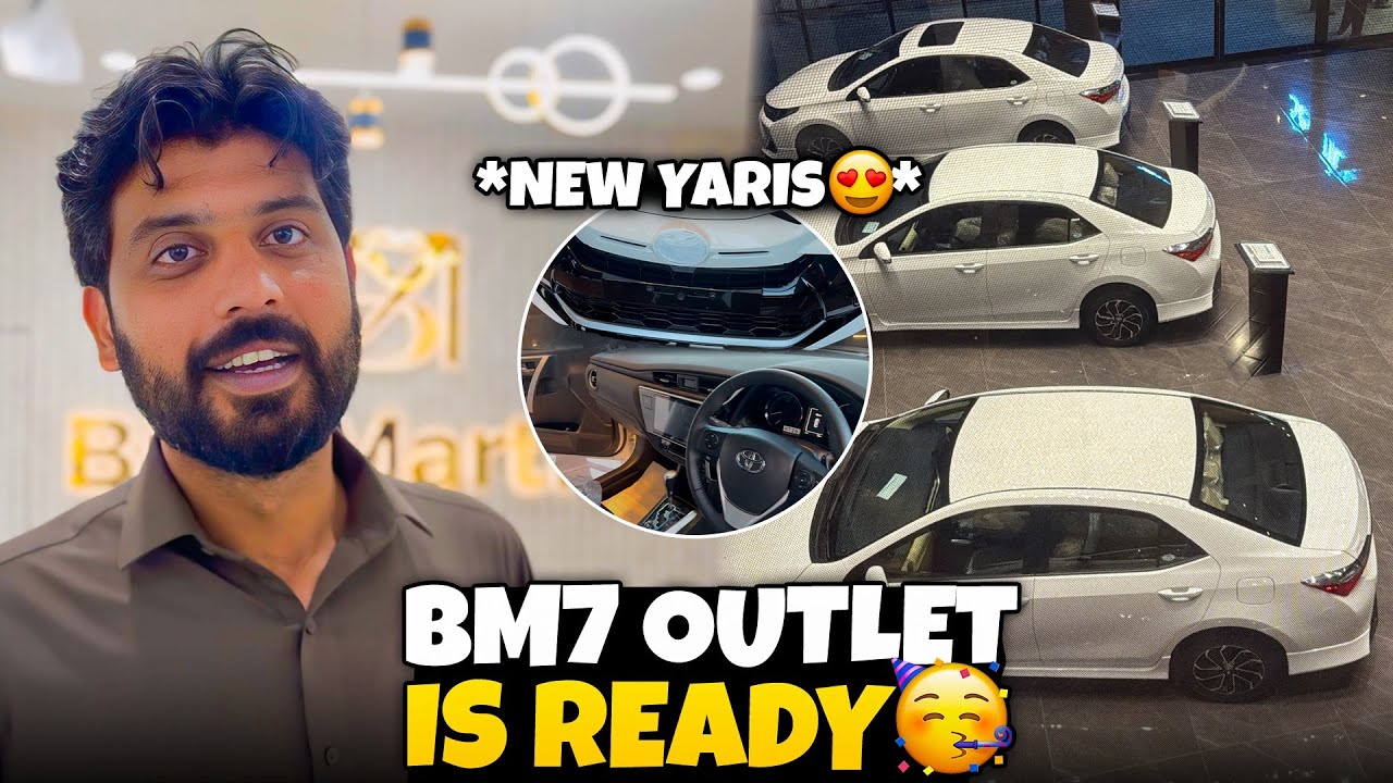 BM7 Outlet is Ready | Visiting Toyota Showroom New Yaris 😍 | Bilal Marth  