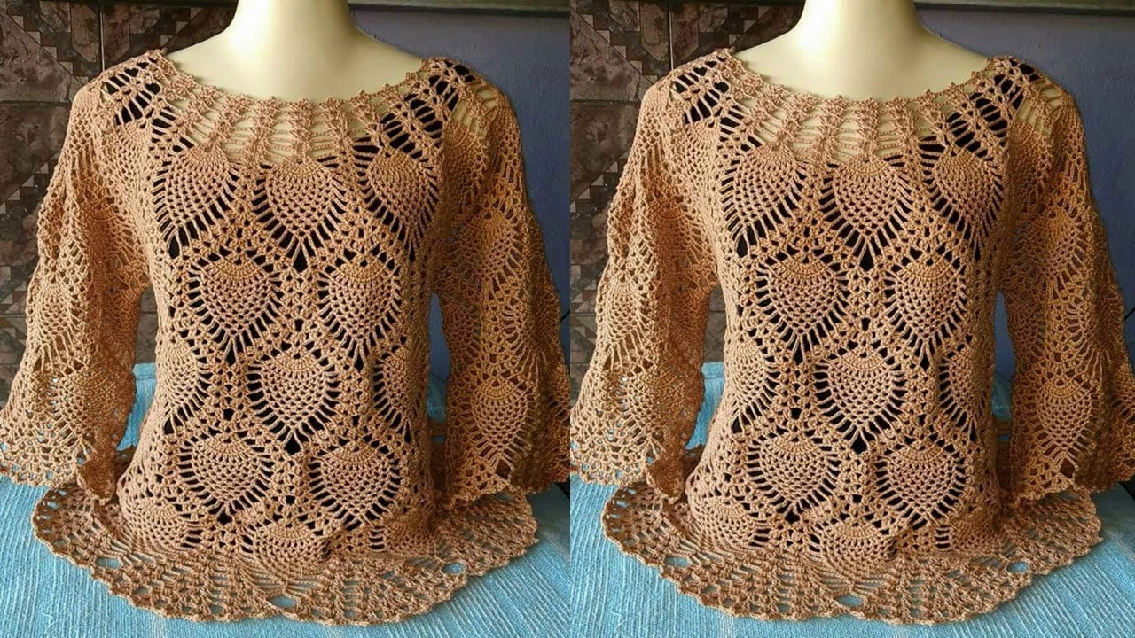 Blusas tejidas en ganchillo