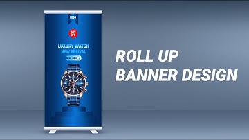 How To Design Roll Up Banner - X-Stand Banner Illustrator Tutorial – Pull Up Banner Design