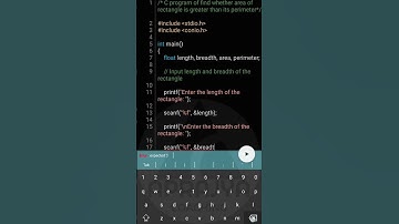 C program to find area of rectangle is greater than perimeter | #shorts #trending #coding #clanguage
