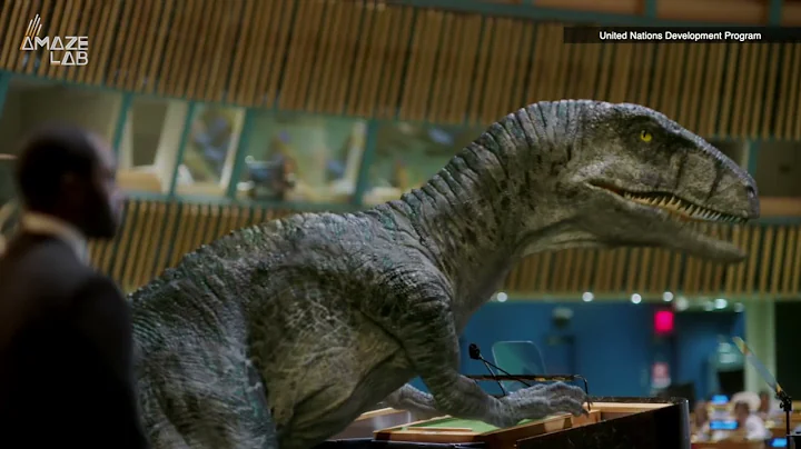 CGI Dinosaur Show Up to Address the UN, Warns Not to ‘Choose Extinction’