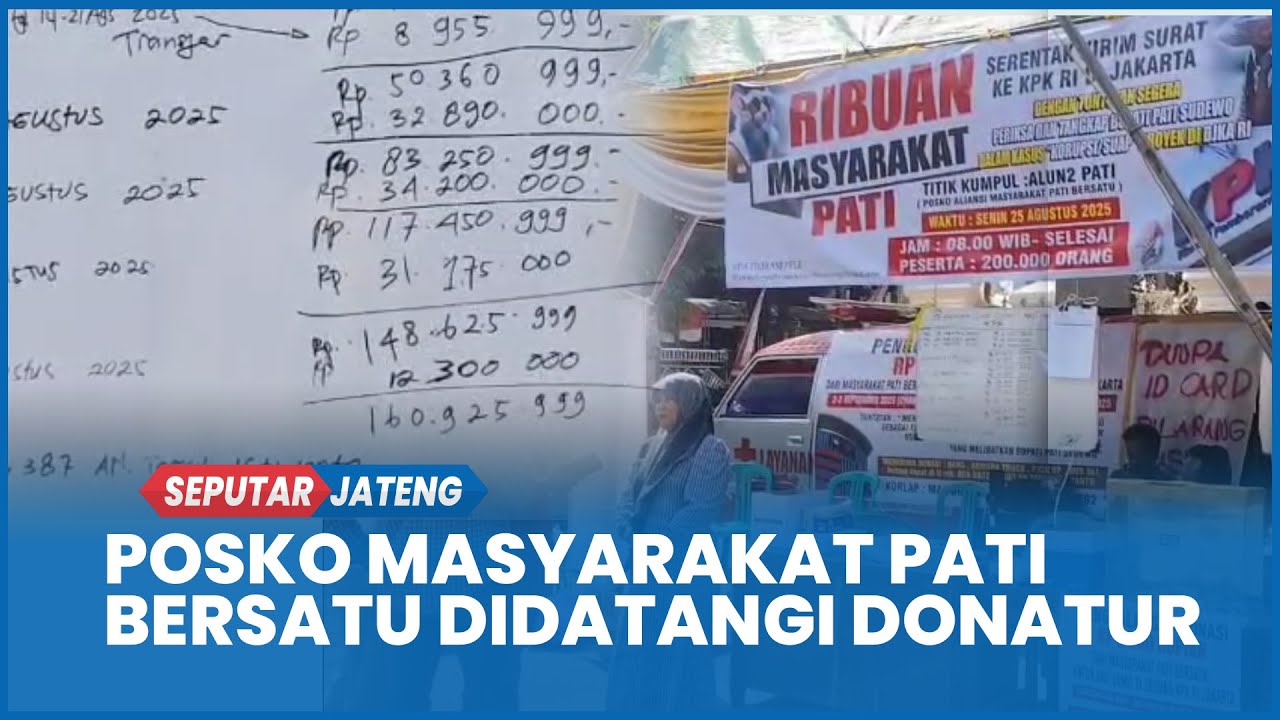 Sepekan Jelang Aksi Demo di KPK, Posko Masyarakat Pati Bersatu Didatangi Donatur