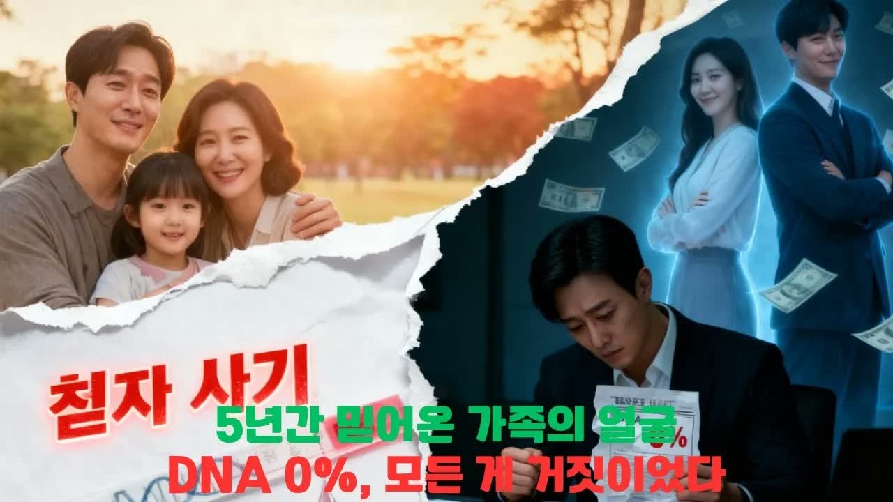 제 피 한 방울 안 섞인 딸, 5년 동안 제 목숨과 돈을 빨아먹은 친자 사기였습니다