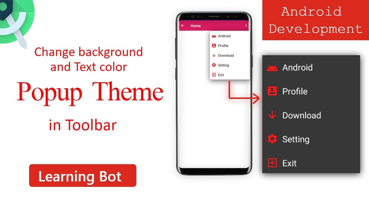 Chỉ cần thay đổi màu sắc cho Menu tùy chọn trên Android, bạn sẽ có thể tùy chỉnh giao diện ứng dụng một cách linh hoạt và tạo nên điểm nhấn độc đáo cho thành phẩm của mình.