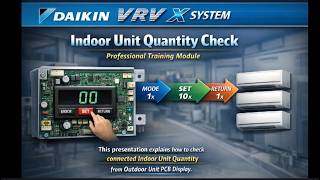 Hidden Daikin Vrv X Mode Check All Indoor Units From Outdoor Unit How To Check Vrv Indoor Qty?