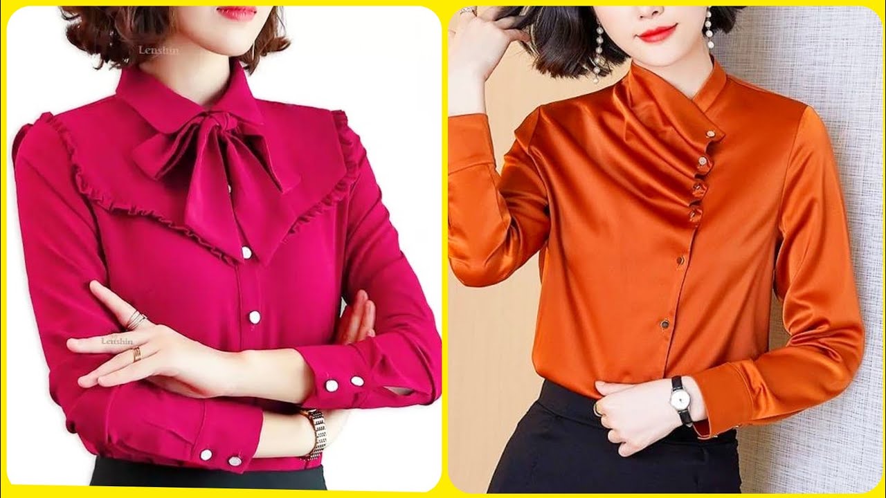 BLUSAS Y BLUSAS DE MODA PRIMAVERA VERANO 2023/ÚLTIMOS DISEÑOS BLUSAS SEDA - YouTube
