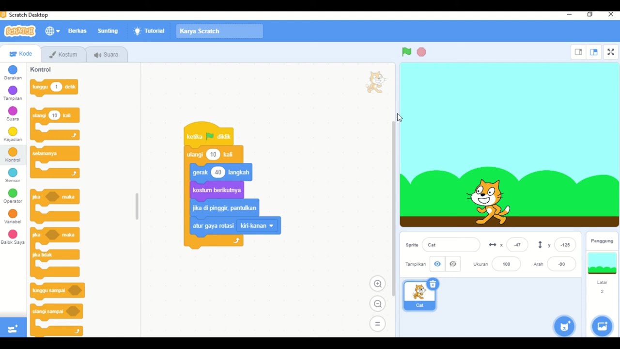HOW TO MAKE GAME WITH SCRATCH WALKING | SCRATCH TUTORIAL - YouTube